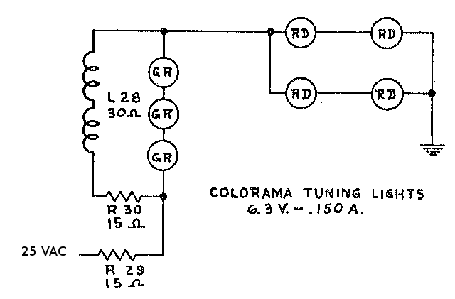 [Figure 3. Tuned Between Stations Lamp Circuit]